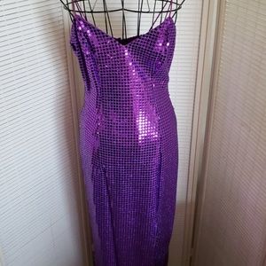 •vintage• roberta | purple sequin dress